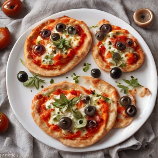 Pizzetas en pan árabe hechas en freidora de aire