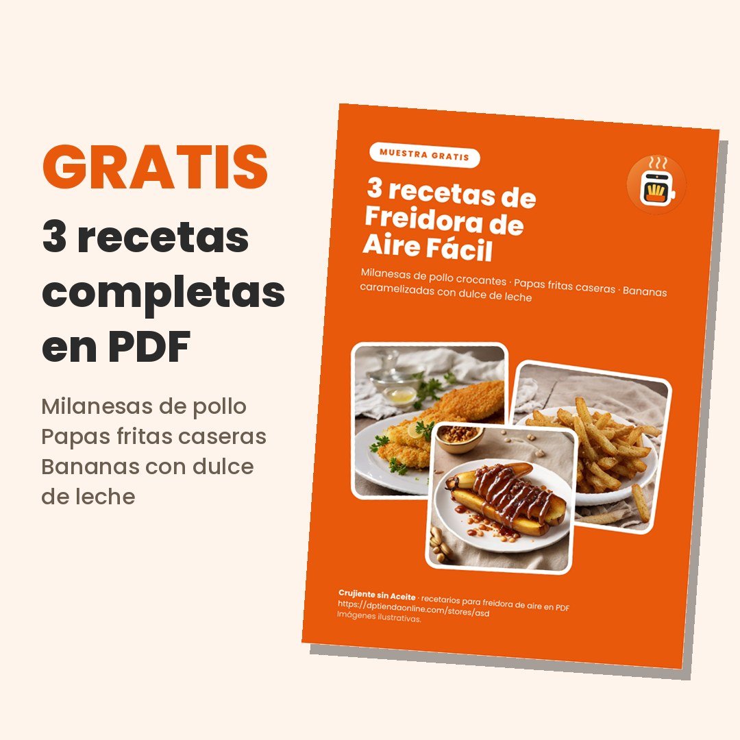 Tabla de tiempos freidora de aire gratis (PDF)