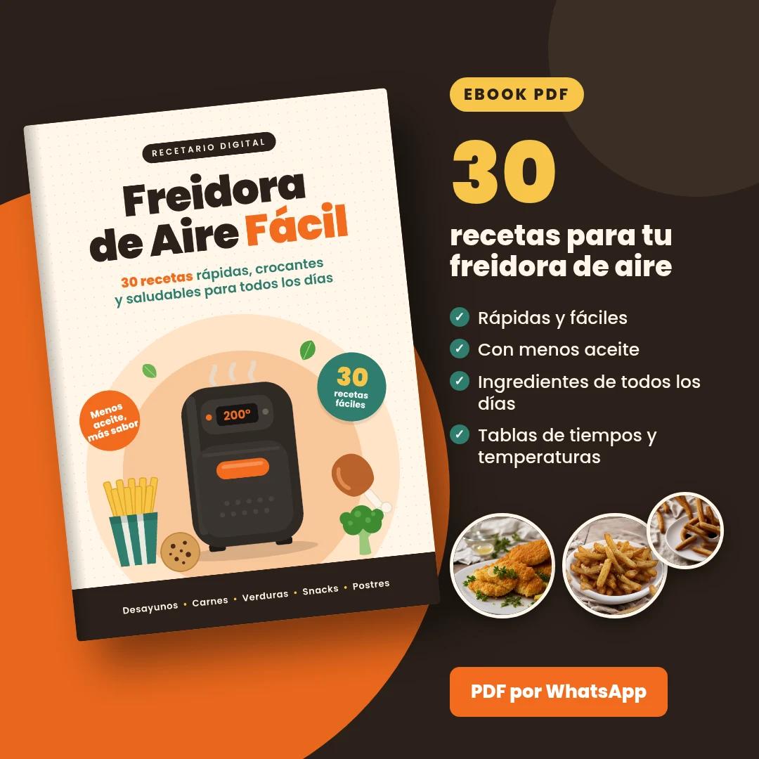 Freidora de Aire Fácil: 30 recetas en PDF